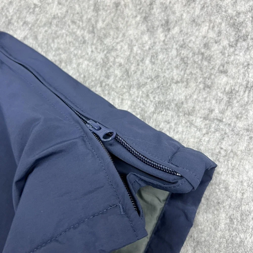 Lands End Squall Snow Bib Pants Kids 12S Blue Insulated Ski Grow A Long Outdoor